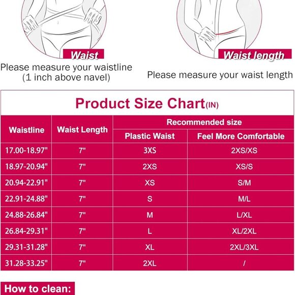 Super Short Torso Waist Trainers Cincher Corset Tummy Shaper Slimming Latex Gird - Picture 6 of 9